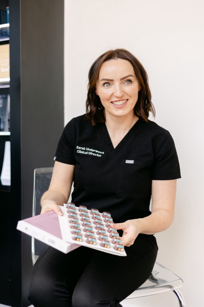 Sarah Underwood, Clinical Director, in clinic